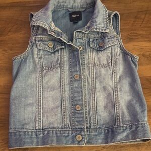 GAP Kids Light Blue Denim Vest